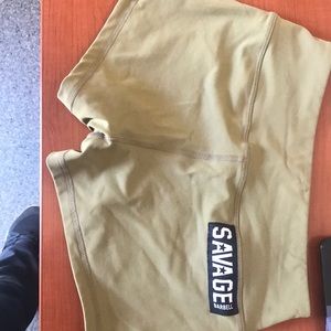 Savage barbell shorts. XS